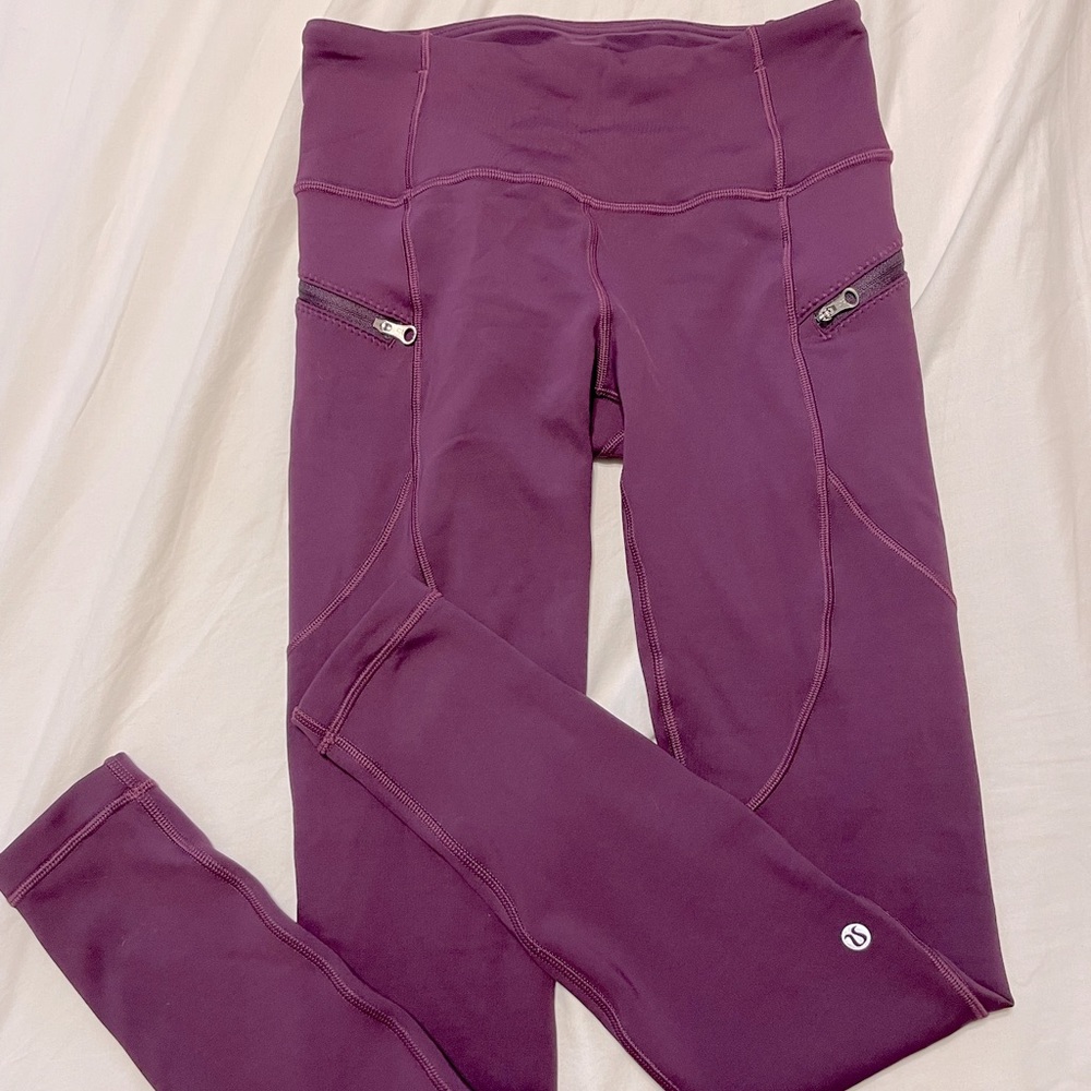 Purple Lululemon Leggings (size 6)